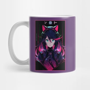 Anime Cat Girl | Quality Anime Design | Chibi Cat Girl Miaw | Manga Anime Art Mug